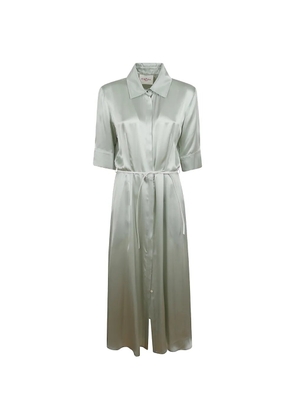 CRIDA belted midi dress - Green