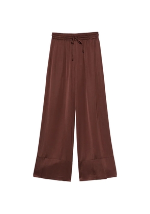 DIXIE drawstring-waist palazzo pants - Brown