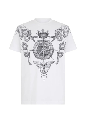 Philipp Plein crew-neck tattoo-print T-shirt - White