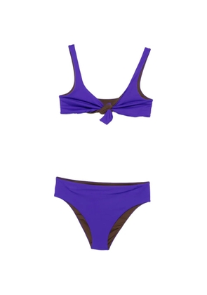 Fisico knot-detail bikini - Purple