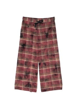 R13 plaid trousers - Pink