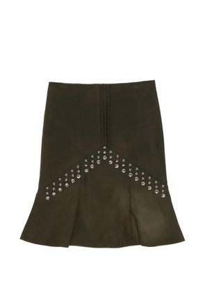 SHUSHU/TONG flared midi skirt - Green