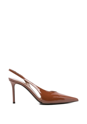Giuseppe Zanotti pointed slingback pumps - Brown