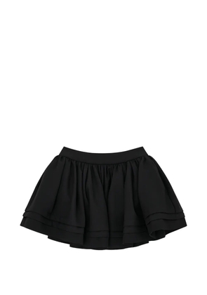 SHUSHU/TONG tiered-layers mini skirt - Black