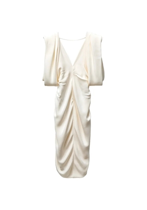 Versace crêpe marocaine silk midi dress - White