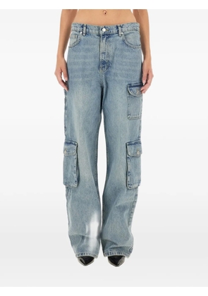 MOSCHINO JEANS button cargo pants - Blue