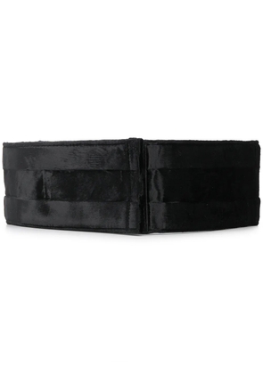 Gucci velour wide belt - Black