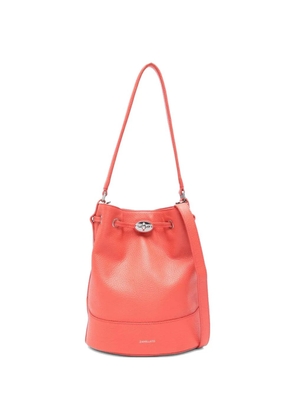 Zanellato small Mondà'® leather bucket bag - Orange