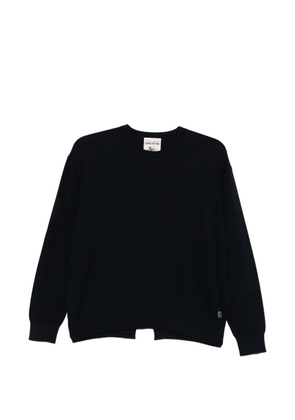 Semicouture logo embroidered sweater - Blue