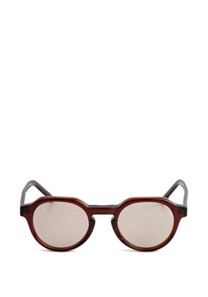Kaleos round frame sunglasses - Brown