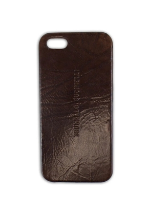 Brunello Cucinelli leather iPhone case - Brown