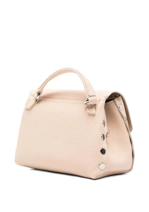 Zanellato studded leather tote bag - Neutrals