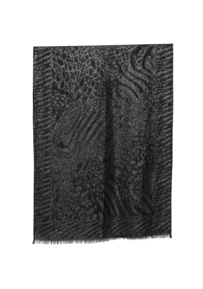 LIU JO animal-print scarf - Black
