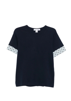 Comme Des Garçons Pre-Owned 2000s polka dot sleeve T-shirt - Blue