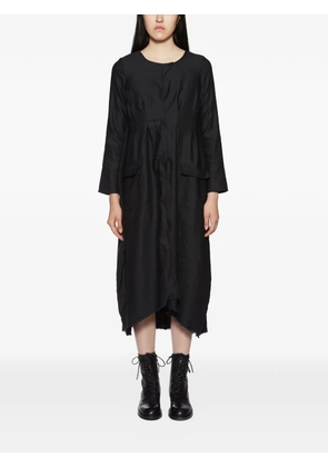 Un-namable frayed-edge midi dress - Black