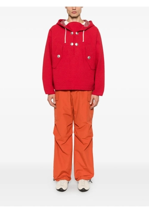 Craig Green front-pocket hoodie - Red