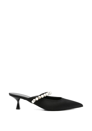 Stella McCartney crystal elsa mules - Black