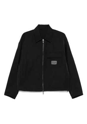 Emporio Armani logo-patch jacket - Black