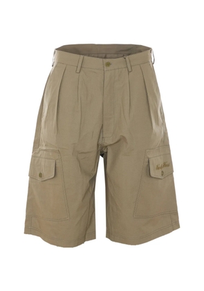 Family First logo-embroidered cargo shorts - Green