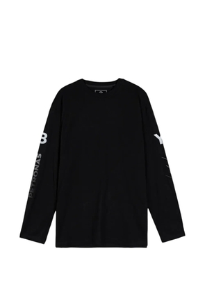 Y-3 x MERCEDES Chaos Logo long-sleeves T-shirt - Black