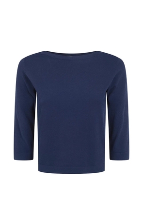 Nuur boat-neck top - Blue