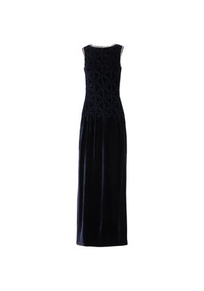 Costarellos Sidra smocked maxi dress - Blue