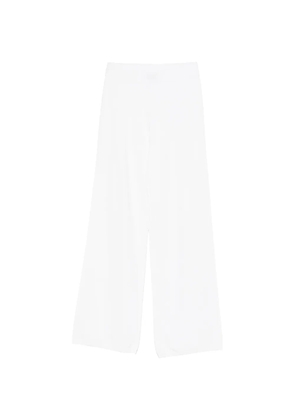 Kangra elasticated-waistband palazzo pants - White