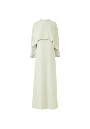 Costarellos Karolina cape-effect crystal-embellished maxi dress - Green