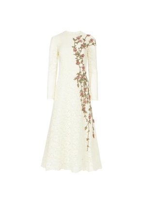 Costarellos Marlena lace A-line midi dress - Neutrals