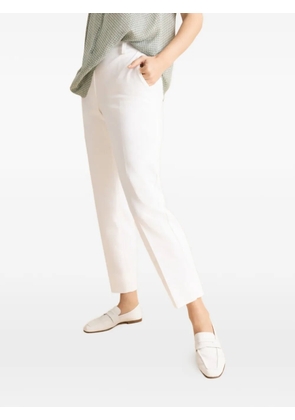 MAISON COMMON tab ankle trousers - White