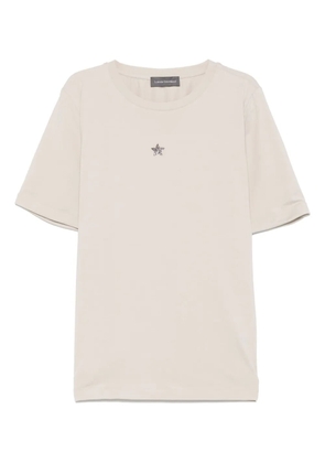 Lorena Antoniazzi star-appliqué T-shirt - Neutrals