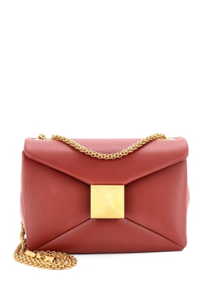 Valentino Garavani Pre-Owned One Stud Chain Flap Bag Leather Small shoulder bag - Brown