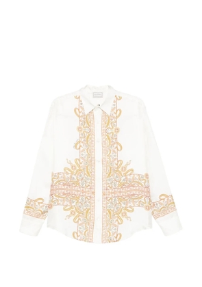 Pierre-Louis Mascia Aloebio graphic-print shirt - White