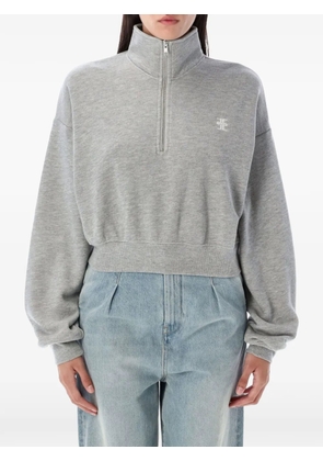 ÉTERNE logo-embroidered sweatshirt - Grey