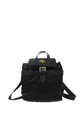 Versace Pre-Owned 2010-2026 Nylon Medusa Drawstring backpack - Black