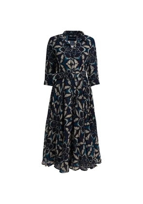 Samantha Sung printed midi dress - Blue
