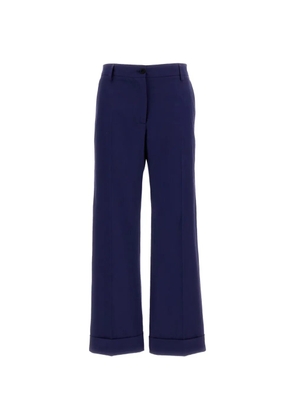 Alberto Biani cuffed trousers - Blue