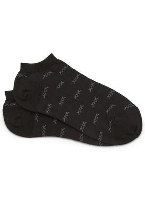 Zegna Triple Stitch cotton-blend socks - Black