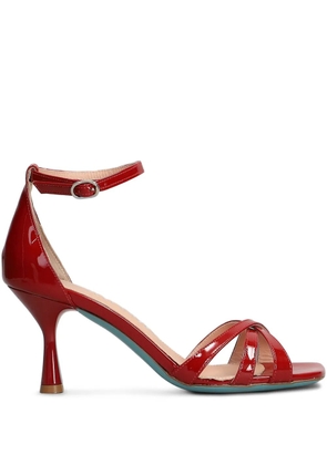 Fratelli Russo 70mm leather sandals - Red