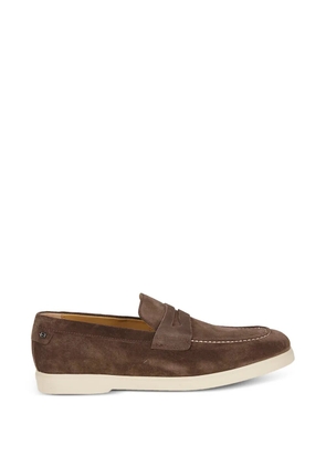 Baldinini suede penny loafers - Brown
