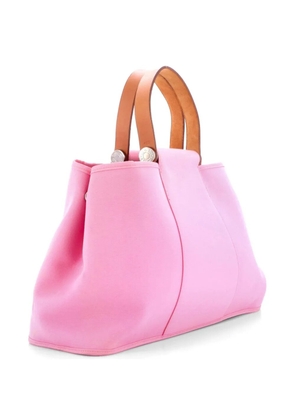 Hermès Pre-Owned Cabag Elan Toile and Leather 39 tote bag - Pink