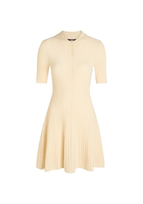 PAIGE Olie ribbed mini dress - Neutrals