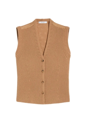 Max Mara V-neck waistcoat - Neutrals