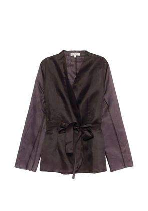 Antonelli Elia tie-waist jacket - Brown