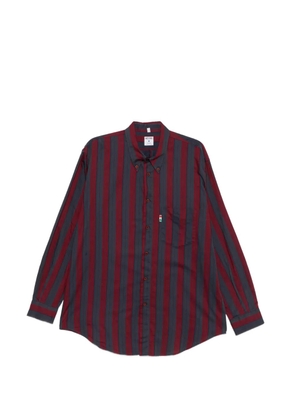 Moschino Pre-Owned 1990s striped pocket shirt - Red