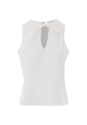 Patrizia Pepe twist-detail V-neck tank top - Neutrals