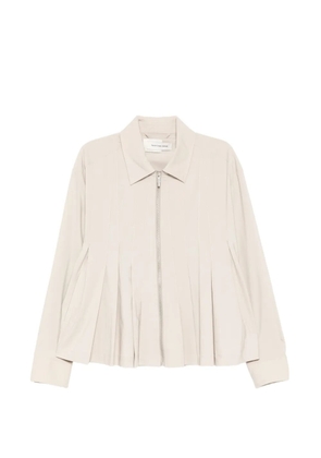 Feng Chen Wang pleated zipped jacket - Neutrals