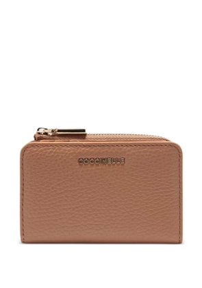Coccinelle metallic card holder - Brown