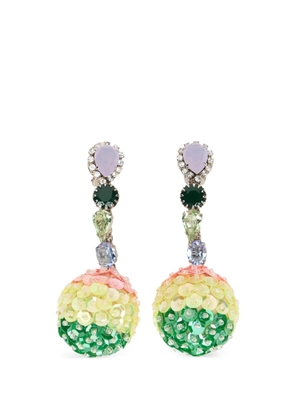 RED(V) sequin-embellished earrings - Silver