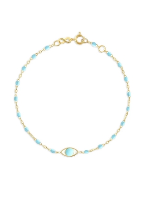 Gigi Clozeau 14K yellow gold Gigi eye-detail bracelet - Blue